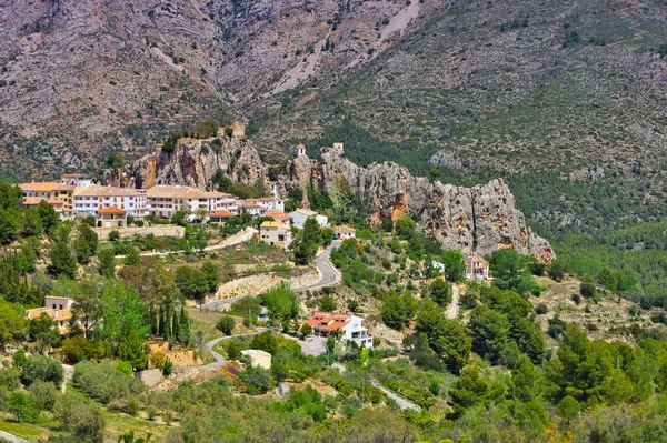 Guadalest Pueblo Las Montañas Rocosas Costa Blanca España — Foto de Stock