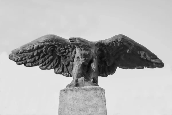 Águila Piedra Pedestal Pilar —  Fotos de Stock