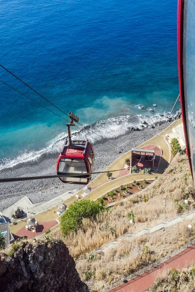 Portugal Canary Island Madeira Canico Cristo Rei Cable Car — Stock Photo, Image