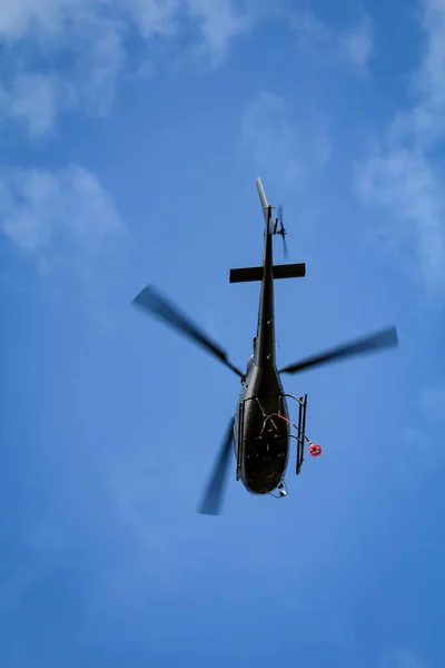 Військовий Вертоліт Летить Небі — стокове фото