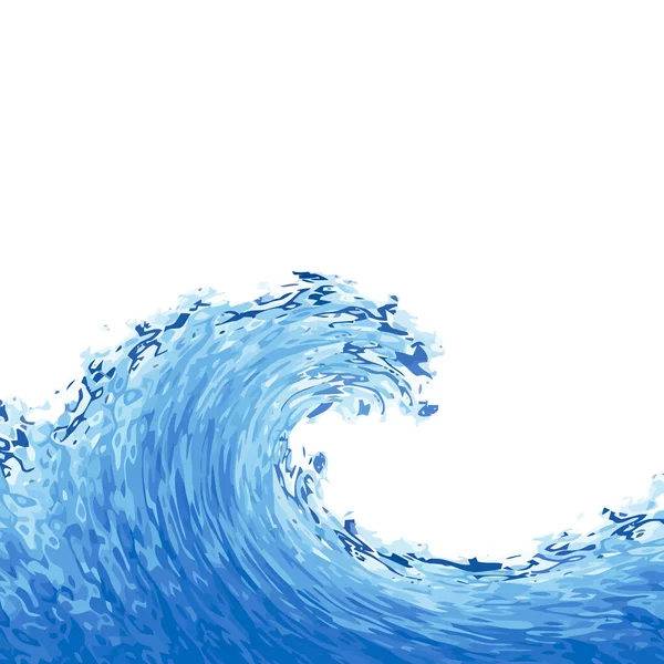 海浪海洋自然运动泡沫飞溅示意图冲浪蓝色 — 图库照片