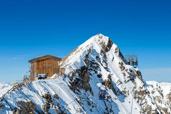 Ледник Hintertux Зимой Тироль Австрия — стоковое фото