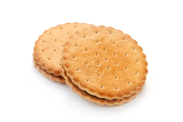 Galletas Aisladas Sobre Fondo Blanco —  Fotos de Stock