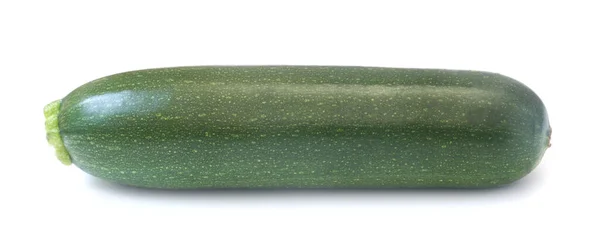 Zucchine Fresche Verdi Isolate Fondo Bianco — Foto Stock