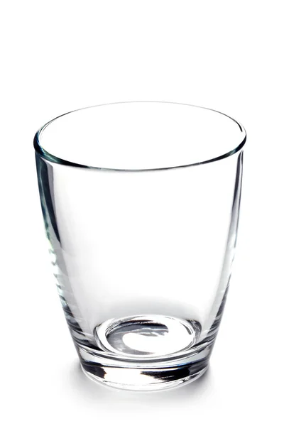 Leeres Glas Isoliert Auf Weißem Hintergrund — Stockfoto