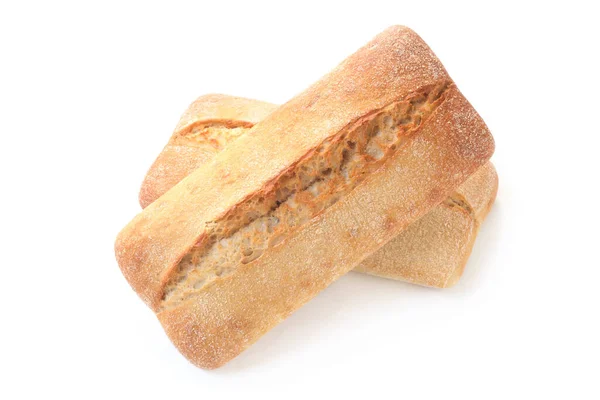 Vers Brood Geïsoleerd Witte Achtergrond — Stockfoto