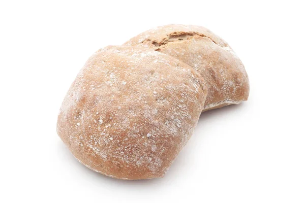 Frisch Gebackenes Brot Auf Weißem Hintergrund — Stockfoto