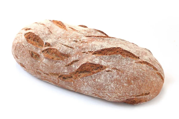 Frisches Brot Isoliert Auf Weißem Hintergrund — Stockfoto