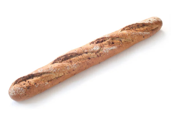 Frisches Brot Isoliert Auf Weißem Hintergrund — Stockfoto