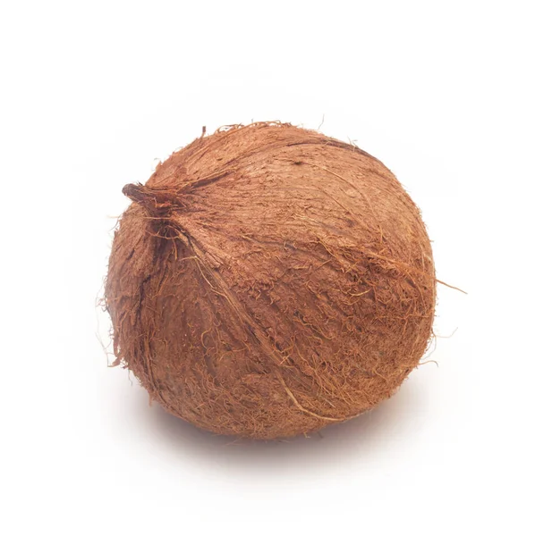 Kokosové Izolované Bílém Pozadí — Stock fotografie