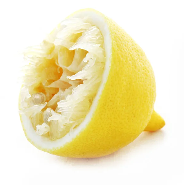 Lemon Slice Isolated White Background — Stock Photo, Image