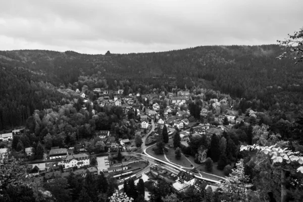 Montanhas Zittau Cidade Velha Oybin Fronteira Alemã Saxônia Com República — Fotografia de Stock