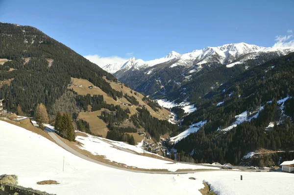 Skidåkning Silian Austrien — Stockfoto