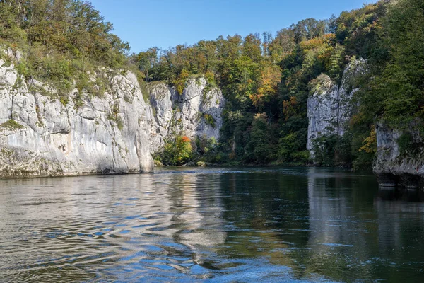 Riserva Naturale Danubio Passo Avanti Fiume Vicino Kelheim Baviera Germania — Foto Stock