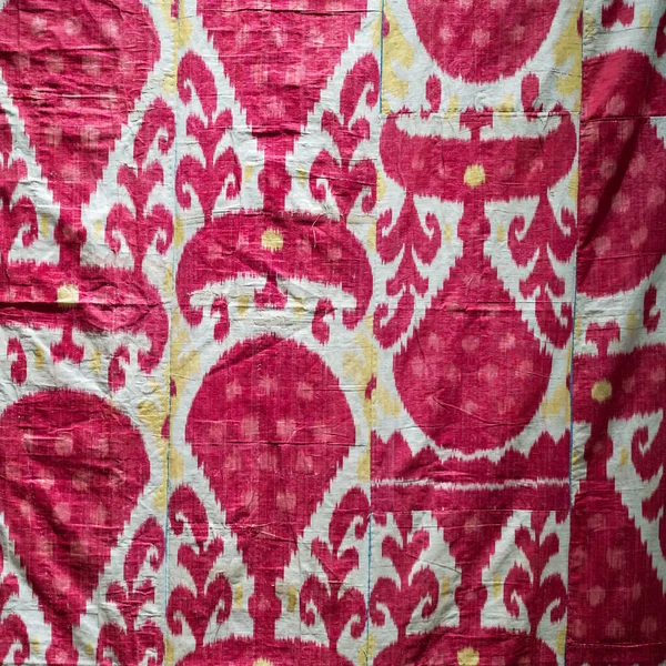 Close Traditional Thai Silk Fabric — Stock Photo, Image