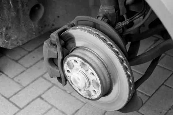 View Ventilated Brake Discs Car — Stock Photo, Image