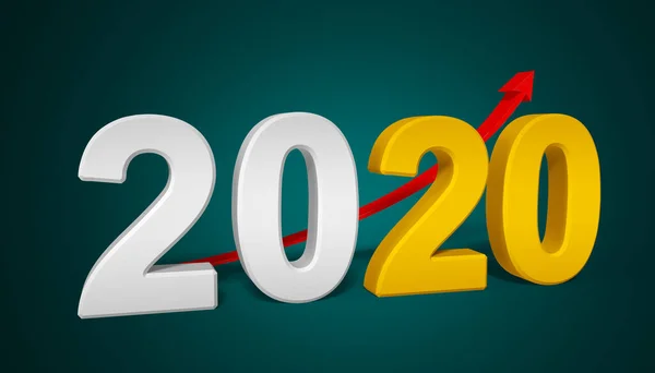 Rendering Του 2019 Νέο Έτος 2017 Αριθμούς — Φωτογραφία Αρχείου