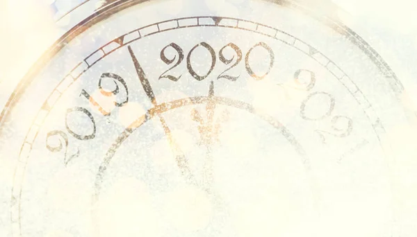 Old Clock Time New Year — Stock Photo, Image