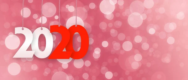 Feliz Año Nuevo 2019 Fondo Con Papel Rojo Blanco —  Fotos de Stock