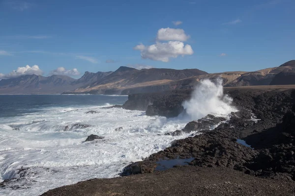 Pobřeží Jandie Nedaleko Punta Pesebre Fuerteventura Kanárské Ostrovy — Stock fotografie