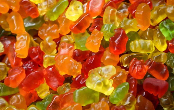 Gummibärchen Weichtiere Farbige Weichtiere Süßigkeiten — Stockfoto