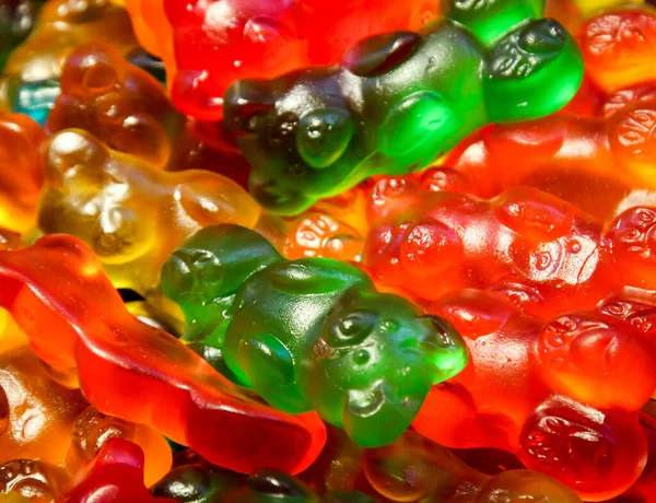 グミクマ 軟体動物 色の軟体動物 お菓子 — ストック写真