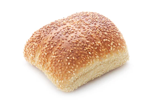 Beyaz Arkaplanda Izole Edilmiş Taze Ekmek — Stok fotoğraf