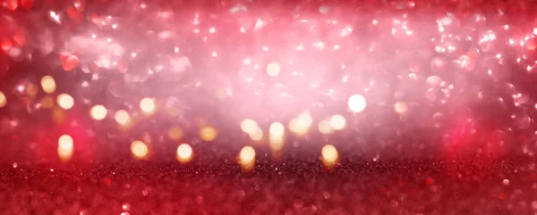 Абстрактный Красный Валентинный Фон Романтический Боке Блестящие Эффекты Концепция Любви — стоковое фото