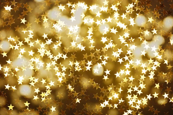 Kerstmisachtige Achtergrond Met Gouden Sterren Donkere Achtergrond — Stockfoto
