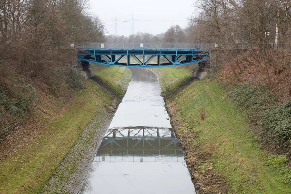 Nell Emscher Sono Derivate Acque Reflue Della Regione Della Ruhr — Foto Stock