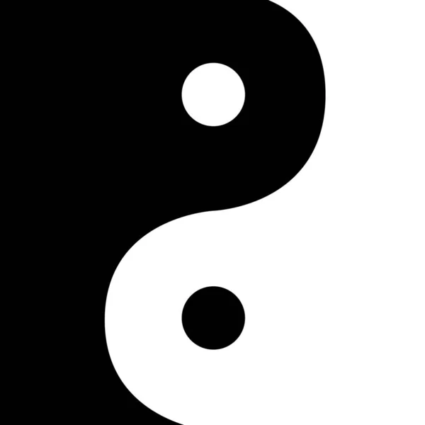 Vector Illustration Set Yin Yang Symbol Harmony Balance — Stock Photo, Image