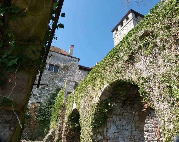 Vecchio Castello Nella Città Rothenburg Der Tauber Spagna — Foto Stock