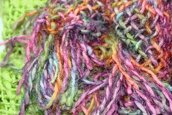 Colorful Knitting Needles Close — Stock Photo, Image