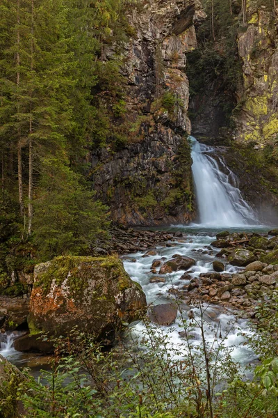 Cachoeira Reinbach Vale Ahrntal Tirol Sul Itália — Fotografia de Stock