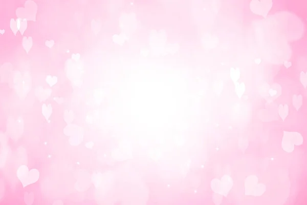 Valentinstag Hintergrund Mit Herzen Und Rosa Herzform — Stockfoto