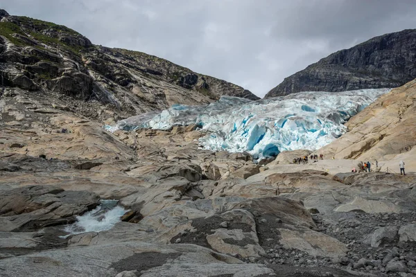 Beau Paysage Lac Dans Les Montagnes — Photo