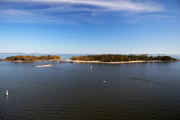 Vista Sobre Capitolio Ciudad Finlandesa Helsinki Con Sus Islas Puertos — Foto de Stock