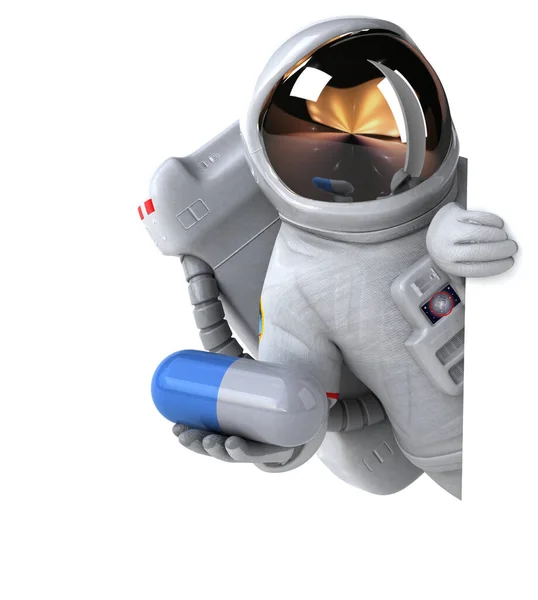 Fun Cartoon Character Rocket Illustration — Stock Photo, Image