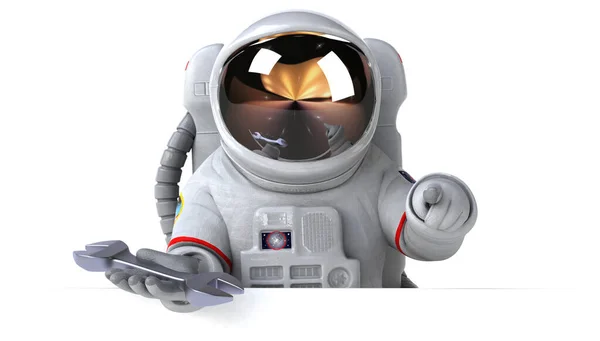 Astronauta Con Casco Ilustración —  Fotos de Stock