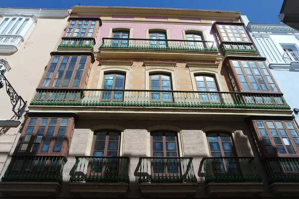Fassade Des Gebäudes Der Stadt Barcelona — Stockfoto