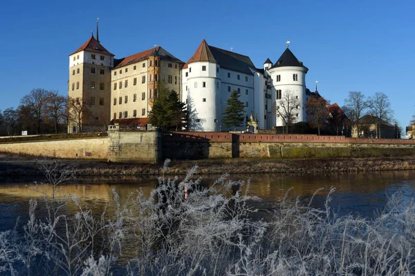 Castle Hartenfels Torgau River — Stock Photo, Image