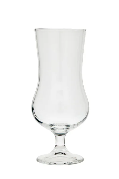 白い背景に隔離された空のガラス花瓶 — ストック写真