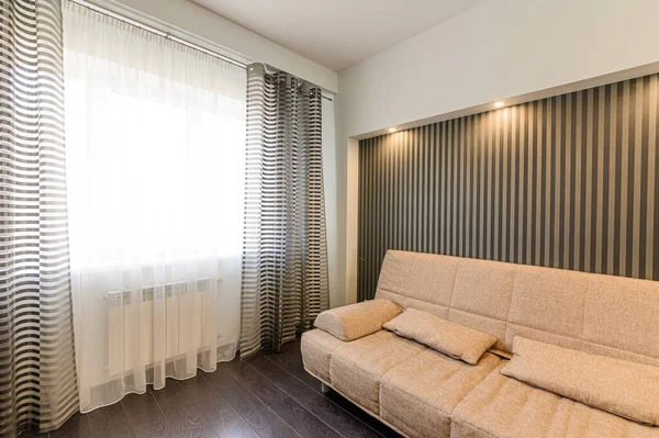 Rusland Moskou September 2019 Interieur Appartement Moderne Lichte Gezellige Sfeer — Stockfoto