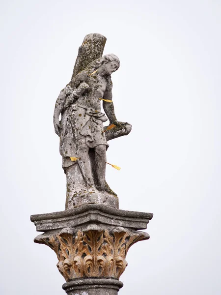 Column Statue Saint Sebastian Burgenland — Stock Photo, Image