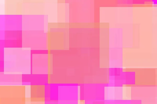 Abstrakte Minimalistische Rosa Illustration Mit Quadraten Als Hintergrund — Stockfoto