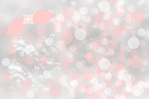 Valentines Moeders Dagkaart Sjabloon Abstract Delicate Liefde Romantische Vakantie Licht — Stockfoto
