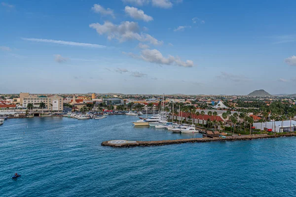 Kilátás Földközi Tenger Kikötőjére Izraeltől Északra — Stock Fotó