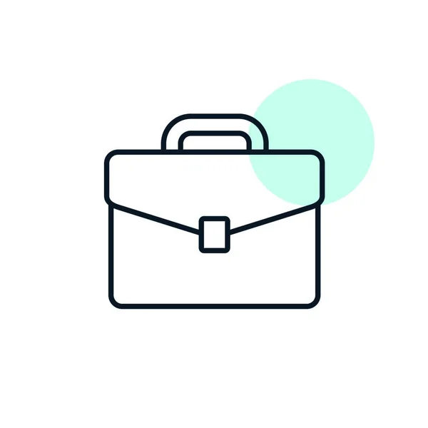 Briefcase Vector Icon 입니다 비즈니스 사이트 디자인을 그래프 입니다 Vector — 스톡 벡터