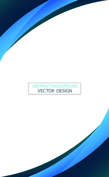 Fundo Onda Azul Com Design Abstrato — Vetor de Stock