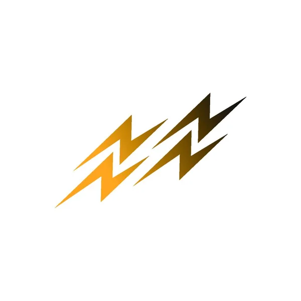 Power Symbol Blesk Ikona Logo Design Vektorové Ilustrace — Stockový vektor